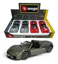 Miniatura De Metal Porshe 918 Spyder Bburago Escala 1/24 Miniatura De Metal Porshe 918 Spyder Bburago Escala 1/24