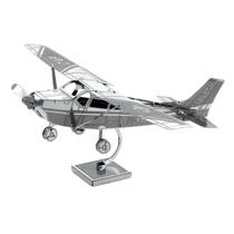Miniatura de montar metal earth - avião cessna 1972