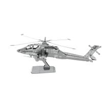 Miniatura de montar metal earth helicopetero ah-64 apache
