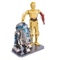 Miniatura De Montar Metal Earth Star Wars C-3PO & R2-D2