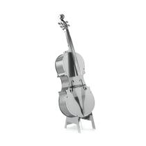 Miniatura de montar metal earth violino violão bass fiddle