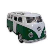 Miniatura De Perua Kombi Ferro Fricção Carrinho Brinquedo (verde) - QHT CAR