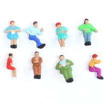 Miniatura De Pessoas Maquete 1/200 08 Peças Minitec 2301