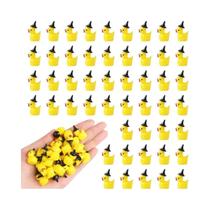 Miniatura De Resina De Pato Com Chapéu De Bruxa Para Artesanato, Casa De Bonecas, Jardim Encantado E