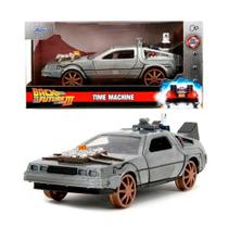 Miniatura DeLorean De Volta Para O Futuro III Rail 1:32 Jada