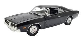 Miniatura Dodge Charger R/t 1969 Preto Maisto Metal 1:18 Miniatura Dodge Charger R/t 1969 Preto Maisto Metal 1:18