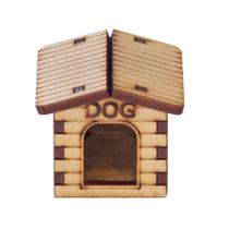 Miniatura em Mdf Casinha de Cachorro Woodplan 4 X 5,5 X 4,5 Cm - M1046 - MAD. WOODPLAN