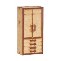 Miniatura em MDF Guarda Roupa Solteiro Woodplan 11,7 x 5 x 3,3 cm M1030