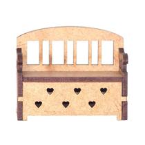 Miniatura em MDF Sofá Baú Woodplan 5 x 6,5 x 3,7 cm M1035