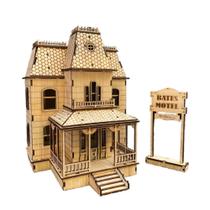 Miniatura Em Quebra Cabeça Casa Bates Motel Mdf