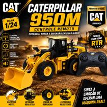Miniatura Escavadeira Caterpillar 950M RC 1/24 Controle Remoto 2.4GHz RTR Adulto