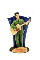 Miniatura estátua Elvis Presley, modelo "Serving The Country", Original de 2003