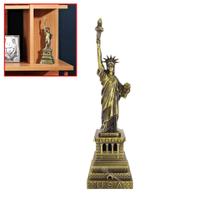 Miniatura Estátua Liberdade New York Metal Enfeite Decoração 24cm 26147