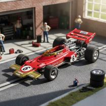 Miniatura F1 143 Lotus 72C 6 Jochen Rindt GP França 1970 Vitesse Metal Diecast Detalhado Miniatura F1 143 Lotus 72C 6 Jochen Rindt GP França 1970 Vitesse Metal Diecast Detalhado