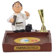 Miniatura Farmacêutico Resina Porta Caneta E Papel 8Cm - Meerchi