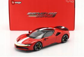 Miniatura ferra sf90 stradale asseto fiorano bburago 1/18