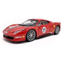 Miniatura Ferrari 458 Challenger Vermelho 1:24 Burago 26302