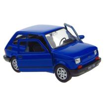 Miniatura Fiat 126 Welly 1/38 Metal e Fricção Azul