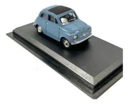 Miniatura Fiat 500 1:43 Del Prado Auto Collection Azul-celeste Miniatura Fiat 500 1:43 Del Prado Auto Collection Azul-celeste