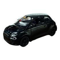 Miniatura Fiat 500e Preto 1:28 Miniatura Fiat 500e Preto 1:28