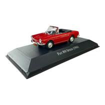 Miniatura Fiat 800 Spider 1966 Vermelho Metal 1:43