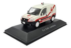 Miniatura Fiat Doblo Ambulância Metal Serviços 1:43 Miniatura Fiat Doblo Ambulância Metal Serviços 1:43