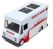 Miniatura Foodtruck Deadpool Taco Truck - Marvel - Metals Die Cast - Preto - 1:32 - Jada Toys