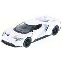 Miniatura Ford GT 2017 Kinsmart 1/38 Metal e Fricção Branca