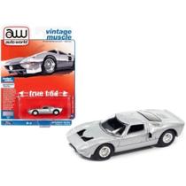 Miniatura Ford Gt 40 Mk1 1965 Siver 1:64 - Auto World