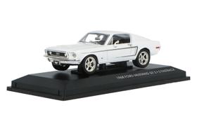 Miniatura Ford Mustang GT 1968 Escala 1/43 Branco Lucky Miniatura Ford Mustang GT 1968 Escala 1/43 Branco Lucky