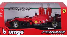 Miniatura Fórmula 1 Ferrari SF21 Ferrari Racing (2021) 1:18 Burago Miniatura Fórmula 1 Ferrari SF21 Ferrari Racing (2021) 1:18 Burago