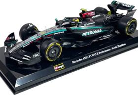 Miniatura Fórmula 1 Mercedes Benz W15 - 44 L. Hamilton - AMG Petronas - (2024) - 1:24 - Burago c/ Acrílico Miniatura Fórmula 1 Mercedes Benz W15 - 44 L. Hamilton - AMG Petronas - (2024) - 1:24 - Burago c/ Acrílico