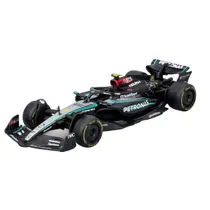 Miniatura Fórmula 1 Mercedes Benz W15 AMG Petronas 44 Hamilton 2024 1/43 Burago 38208