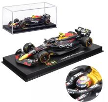 Miniatura Fórmula 1 Oracle Red Bull Racing RB20 - 11 Sergio Perez (2024) - 1:43 - Burago C/ Acrílico