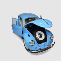 Miniatura Fusca De Metal Na Cor Azul Claro Escala 1/18 Miniatura Fusca De Metal Na Cor Azul Claro Escala 1/18