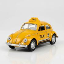 Miniatura Fusca Táxi 12cm Colecionável em Metal com Aberturas Miniatura Fusca Táxi 12cm Colecionável em Metal com Aberturas