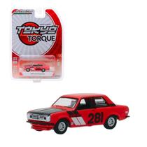 Miniatura greenlight - 1970 datsun 510 - 47040a - red - 1/64