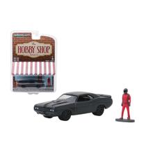 Miniatura greenlight - 1971 dodge challenger "shakedown tribute" with race car driver