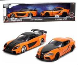 Miniatura Hans Mazda rx-7 e Toyota gr supra escala 1/32 jada