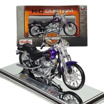 Miniatura Harley Davidson FXSTS Springer Softail 2001 1/18 - Maisto