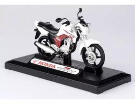 Miniatura Honda Cg Titan 150 2014 1:18 California Branca Miniatura Honda Cg Titan 150 2014 1:18 California Branca