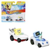 Miniatura hot wheels bob esponja e plankton hrt55