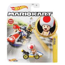 Miniatura hot wheels mario kart toad standard kart gbg25