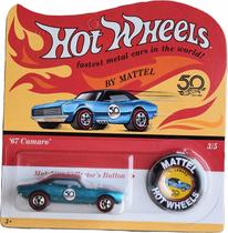 Miniatura Hot Wheels Premium 50 Anniversary Camaro 1967 1/64