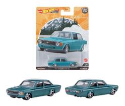Miniatura Hot Wheels Premium Volvo 142 GL 1973 1/64 Metal Real Riders AutoStrasse FPY86957R