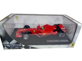 Miniatura Hot Wheels Racing Ferrari 1/18 Felipe Massa F2007