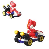 Miniatura hot wheels red yoshi standard kart gbg25