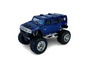 Miniatura Hummer H2 Bigfoot Azul Metal 1:40
