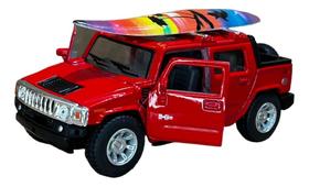 Miniatura Hummer H2 Picape Surf Metal Escala 1:40 Kinsmart Miniatura Hummer H2 Picape Surf Metal Escala 1:40 Kinsmart