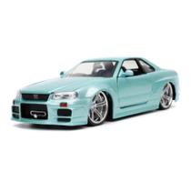 Miniatura Jada Nissan Skyline GT-R R34 Brian Velozes 1:24 Miniatura Jada Nissan Skyline GT-R R34 Brian Velozes 1:24